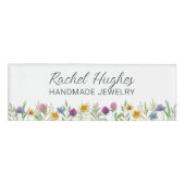 Juwelier Blumen Namensschild Namenschild (Vorderseite)