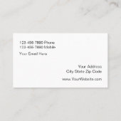 Juwelier-elegante Imitat Bling Geschäfts-Karten Visitenkarte (Rückseite)