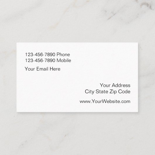 Juwelier-elegante Imitat Bling Geschäfts-Karten Visitenkarte (Rückseite)