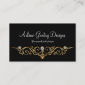 Juwelier-elegante Imitat Bling Geschäfts-Karten Visitenkarte (Vorderseite)