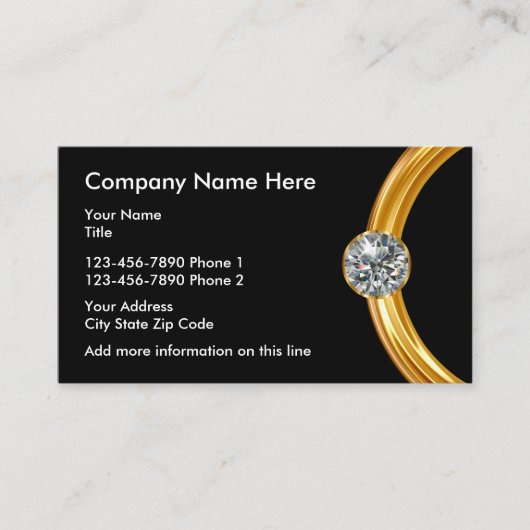 Juwelier-Entwurf Visitenkarte (Vorderseite)