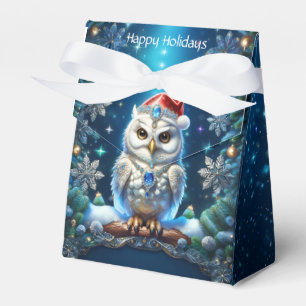 Juwelier-Eule mit Weihnachtsmann-Hut Feiertags-Ges Geschenkschachtel