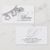 Juwelier-Monogramm-Visitenkarte Visitenkarte (Vorne/Hinten)