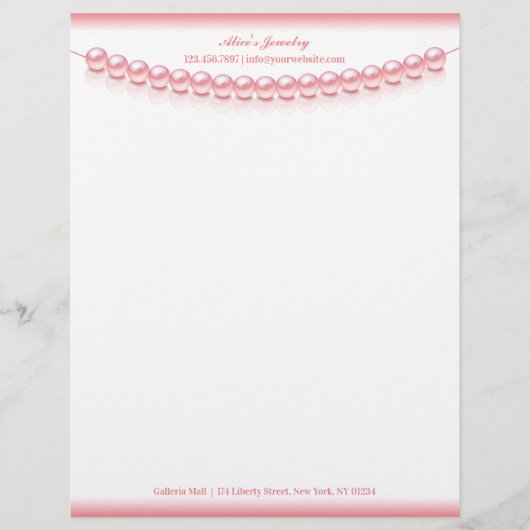 Juwelier Pearl Letterhead Briefbogen (Vorderseite)