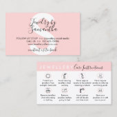 Juwelieranleitung Visitenkarte (Vorne/Hinten)