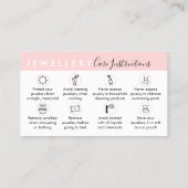 Juwelieranleitung Visitenkarte (Rückseite)