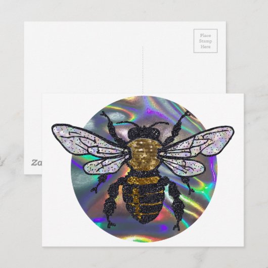 Juwelierbiene Postkarte (Vorne/Hinten)