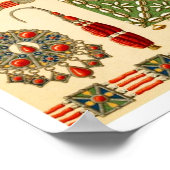 Juwelierei des Kabyle-Volkes in Algerien Poster (Ecke)