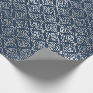 Juwelierin Arabesque Marokkanisch Blaue Marine Sil Geschenkpapier
