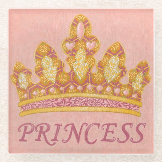 Juwelierin Krone von Chariklia Zaris Glasuntersetzer (Vorderseite)