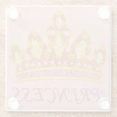 Juwelierin Krone von Chariklia Zaris Glasuntersetzer (Rückseite)