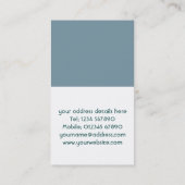 Juwelierkarte Visitenkarte (Rückseite)