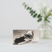 Juwelierladen im Vintagen Uhrenladen - Reparatur Visitenkarte (Stehend Vorderseite)