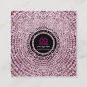 Juwelierloyalty Punch Quadratische Visitenkarte (Rückseite)