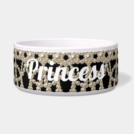 Juwelierpearls Princess Custom Keramik Pet Bowl Napf
