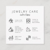 Juwelierpflege Anleitung Beige Danke Begleitkarte (Vorderseite)