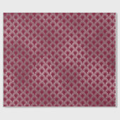 Juwelierskales Maroon Burgundy Silver Vip Geschenkpapier (Flach)