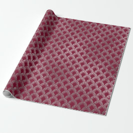 Juwelierskales Maroon Burgundy Silver Vip Geschenkpapier