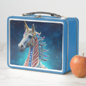 Juweliertes Einhorn Metall Brotdose (Beispiel)