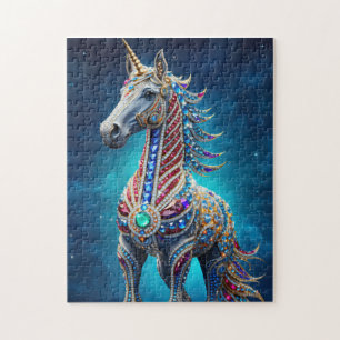 Juweliertes Einhorn Puzzle