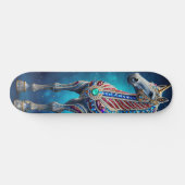 Juweliertes Einhorn Skateboard (Horizontal)