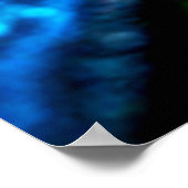Juwelton gefärbte Glas-Kunst-Glow-Design Poster (Ecke)