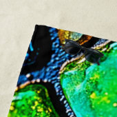 Juwelton gefärbte Glas-Kunst-Glow-Design Strandtuch (Beispiel)