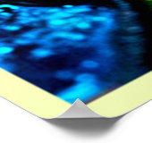 Juwelton-Leuchtglas-Kunst-Glow-Design Poster (Ecke)