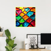 Juwelton-Leuchtglas-Kunst-Glow-Design Poster (Heimbüro)