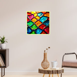 Juwelton-Leuchtglas-Kunst-Glow-Design Poster