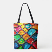 Juwelton-Schmelzglaskunst-Glow-Design Tasche (Rückseite)