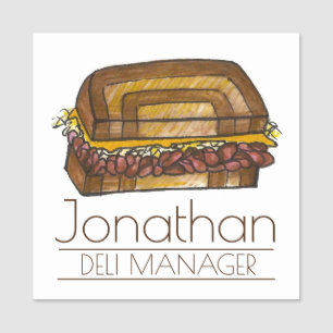 Juwish Deli Corned Beef Reuben Sandwich Restaurant Namensschild