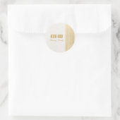 Juwish Holiday Hebrew Shana Tova Rosh Hashanah Runder Aufkleber (Tasche)