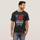 Juws For Biden 2020 Israel USA Hebräische Wahlen J T-Shirt (Vorne ganz)