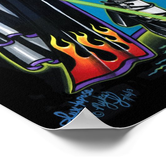 Juxtapose Magic Rainbow Carnival Poster (Ecke)