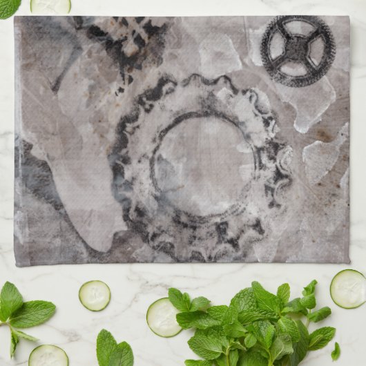 Juxtaposition II Geschirrtuch (Gefaltet)