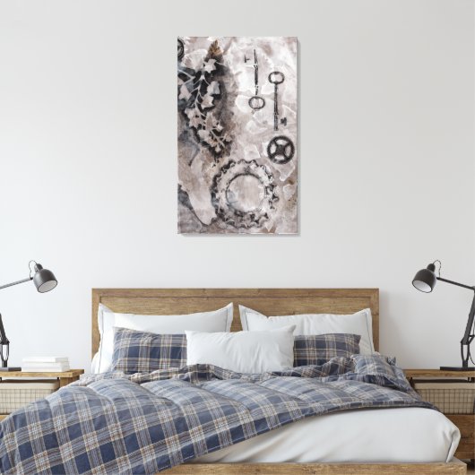 Juxtaposition II Leinwanddruck (Insitu (Schlafzimmer))