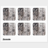 Juxtaposition II Quadratischer Aufkleber (Blatt)