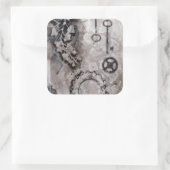 Juxtaposition II Quadratischer Aufkleber (Tasche)