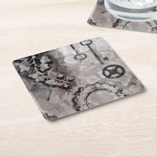 Juxtaposition II Rechteckiger Pappuntersetzer (angewinkelt)