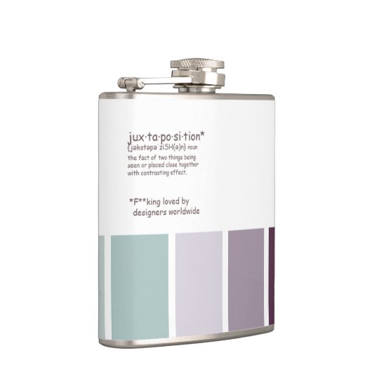 Juxtaposition Vinyl Wrapped Flask Flachmann (Rechts)