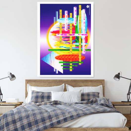 Juxtapositioniert Leinwanddruck (Insitu (Schlafzimmer))