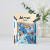 Júzcar Spanien Postkarte (Stehend Vorderseite)
