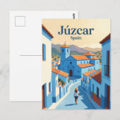 Júzcar Spanien Postkarte (Vorne/Hinten)