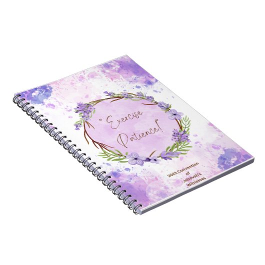 JW 2023 Exercise Patience Convention Notebook Jou Notizblock (Rechte Seite)