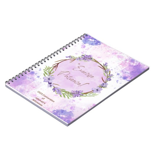 JW 2023 Exercise Patience Convention Notebook Jou Notizblock (Linke Seite)