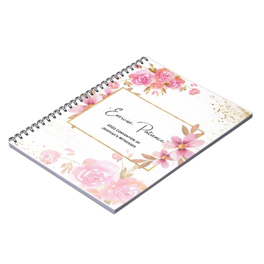 JW 2023 Exercise Patience Convention Notebook Notizblock (Linke Seite)