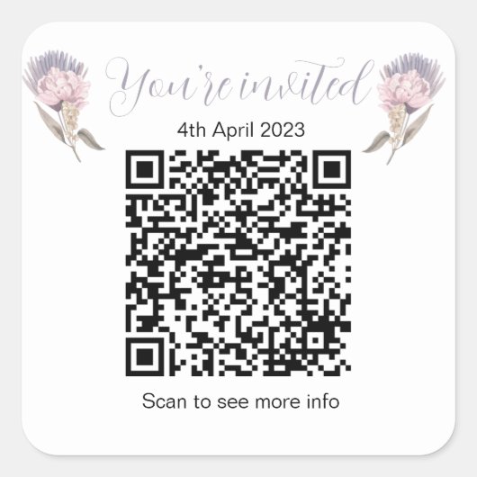 JW 2023 Memorial für die Briefgestaltung Quadratischer Aufkleber (Vorderseite)