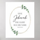 JW 2025-Jahr-Text mit Eukalyptus Poster (Vorne)