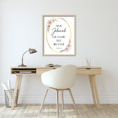 JW 2025-Jahr Text mit Rose Drucken Poster